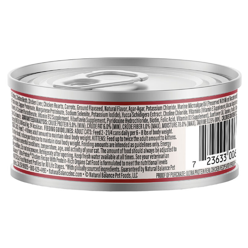 Natural Balance, Ultra Protein - Chicken & Organ Meats Pate Recipe - Wet Cat Food image number null