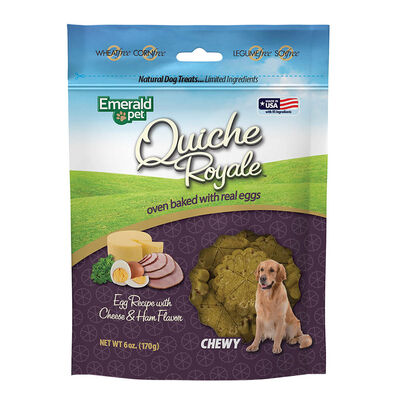 Emerald Pet, Quiche Royale, Ham & Cheese Chewy Treats - 170 g