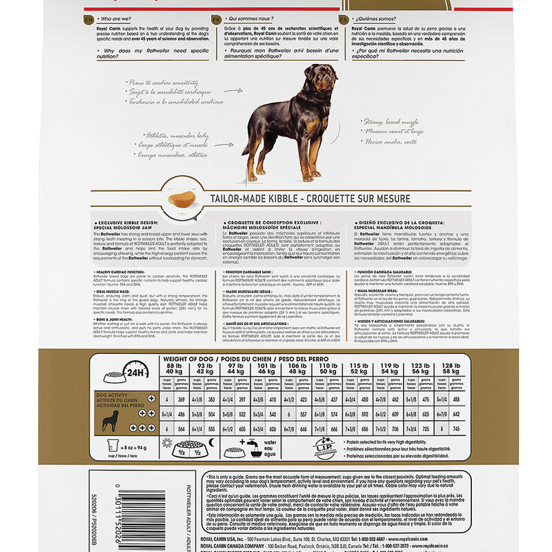 Royal Canin, Breed Health Nutrition Rottweiler Adult - Dry Dog Food image number null