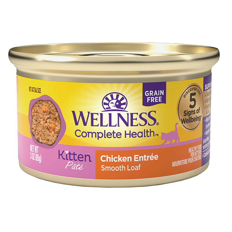 Wellness, Canned Cat Food, Complete Health, Kitten - 3 oz - Wet Cat Food image number null