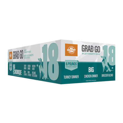 Big Country Raw, Grab N Go Big Deal - 18 lb - Frozen Dog Food
