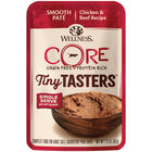 Wellness, Pouch, Feline Adult - Core Tiny Tasters - Chicken & Beef - 50 g - Wet Cat Food image number null