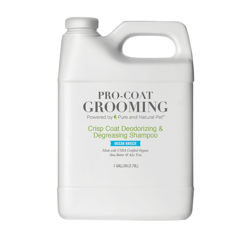 Pro Coat Grooming, Crisp Coat Deodorizing & Degreasing Shampoo - Ocean Breeze - 1 Gallon image number null