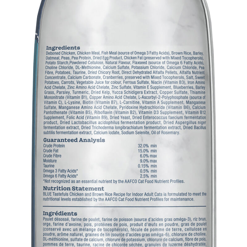 Blue Buffalo Tastefuls Indoor Health Natural Adult Dry Cat Food, Chicken & Brown Rice image number null