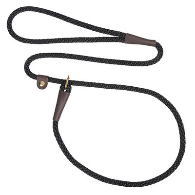 Mendota, Small Slip Lead - Black - 3/8" Width