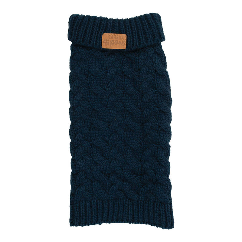Canada Paws, Wool Sweater - Navy - Dog Sweater image number null