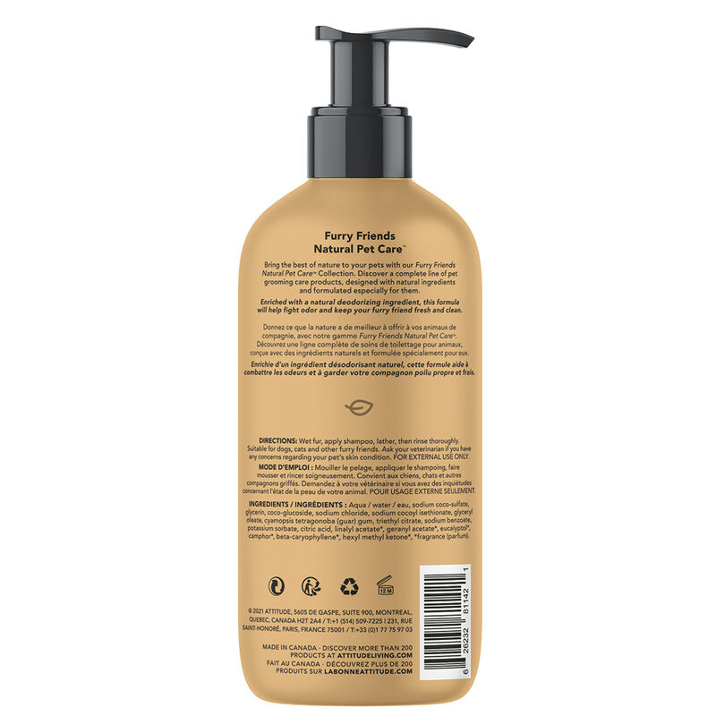 Furry Friends - Natural Pet Care, Deodorizing Shampoo - Lavender - 473 ml image number null