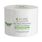 Pure and Natural Pet, Tear Stain Removing Under Eye Wipes - 50 ct image number null
