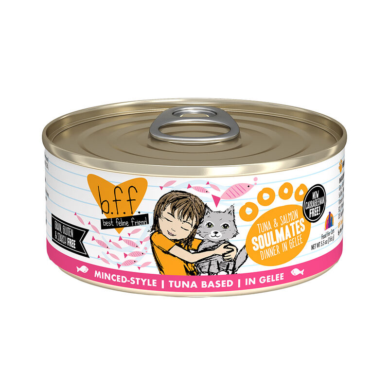 Weruva, Can Feline  - Tuna & Salmon Soulmates - 156 g - Minced - Wet Cat Food image number null