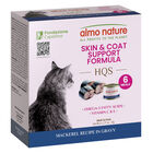 Almo Nature, HQS Cat Supportive - Skin & Coat Care - Mackerel Recipe In Gravy - Wet Cat Food image number null