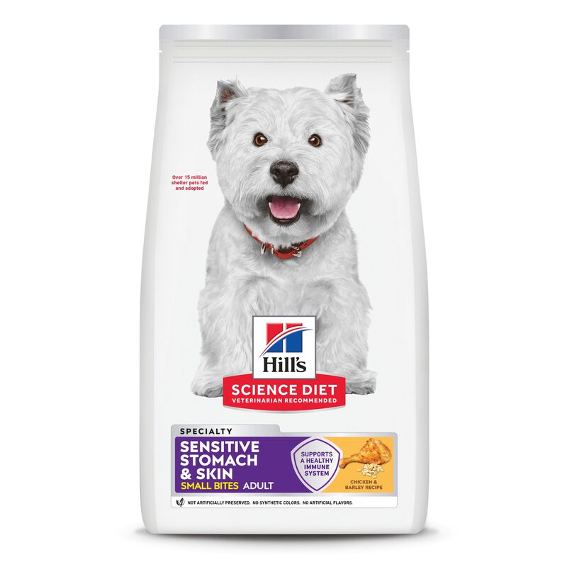 Science Diet, Adult Sensitive Stomach & Skin Small Bites Chicken Recipe Dry Dog Food - Dry Dog Food image number null