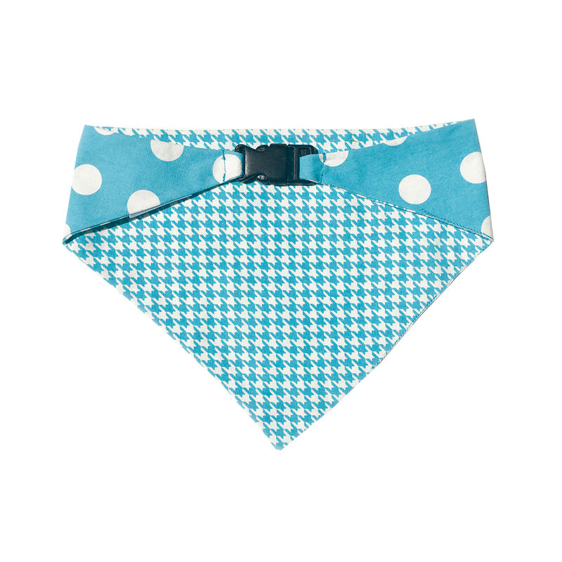 Uptown Pups, Bandana Reversible - Blue & White image number null