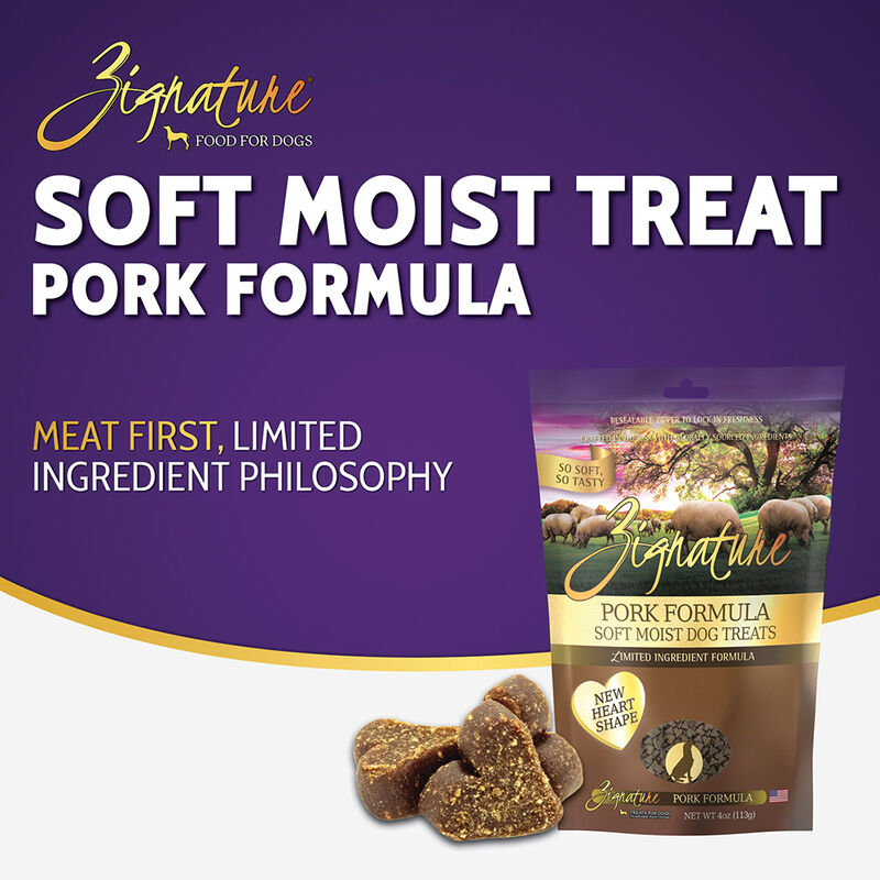 Zignature, Soft Moist Treats - Limited Ingredient - Grain Free - Pork - 113 g image number null