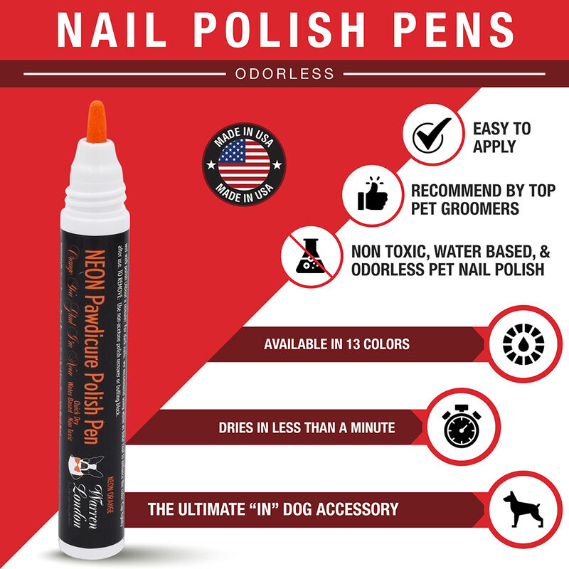 Warren London, Polish Pen - Neon Orange - 16 oz image number null