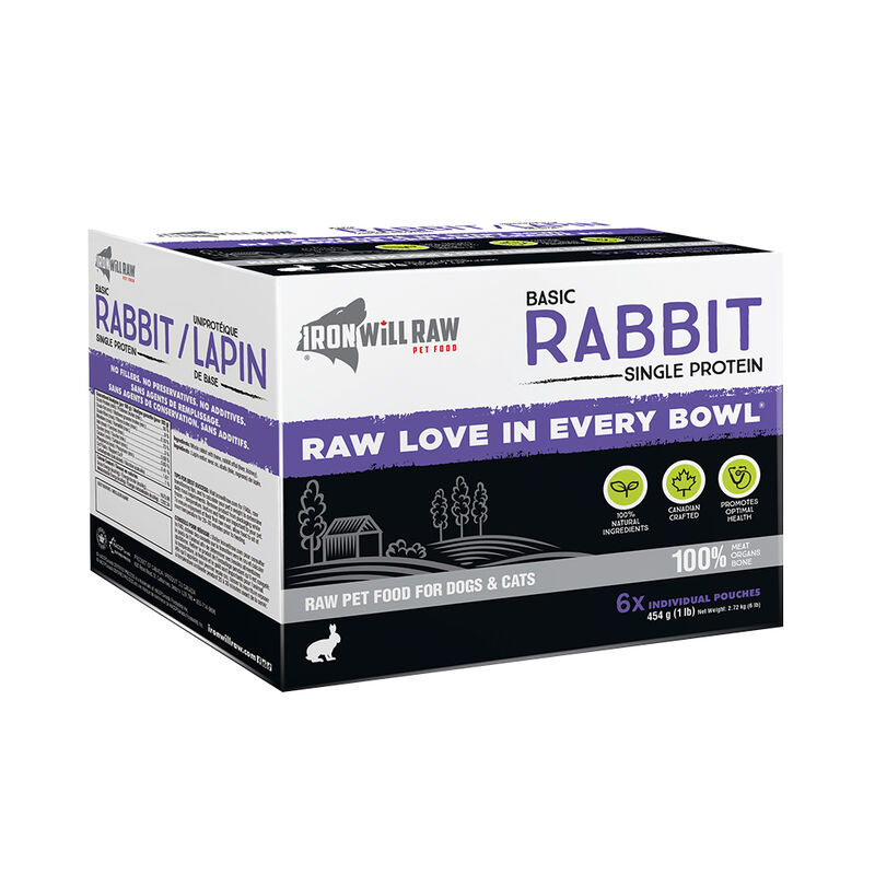 Iron Will Raw, Basic Rabbit - 2.72 kg image number null