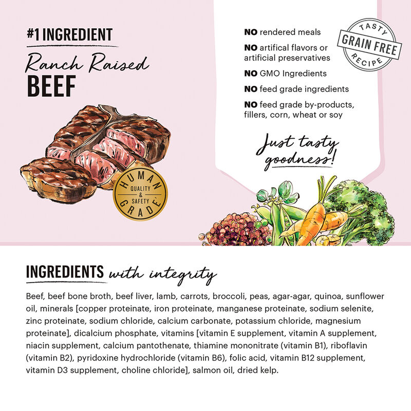 The Honest Kitchen, Butcher Block Pate, Beef & Veggies - Wet Dog Food image number null