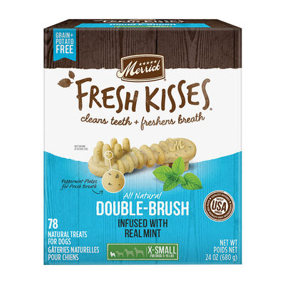 Merrick, Fresh Kisses Brush - Mint - Dog Treat