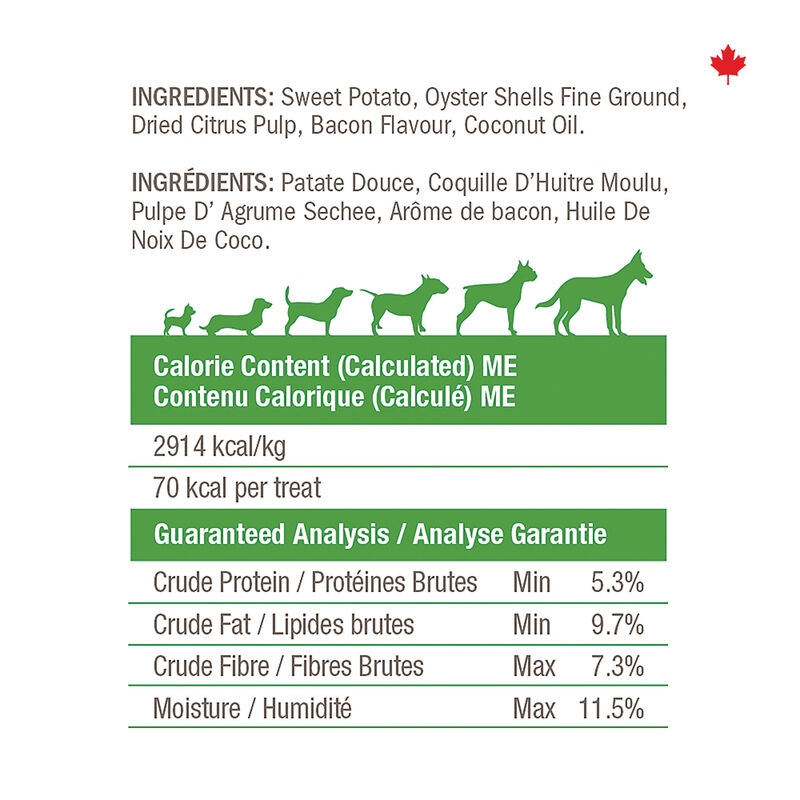 Crumps' Naturals, Bacon Style Plaque Busters - 7" - 10pk - Dog Treat image number null