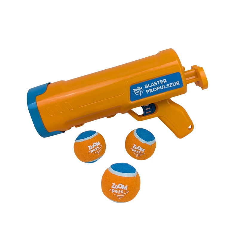 Zoom Pets Dog Tennis Ball Blaster with 3 Balls image number null