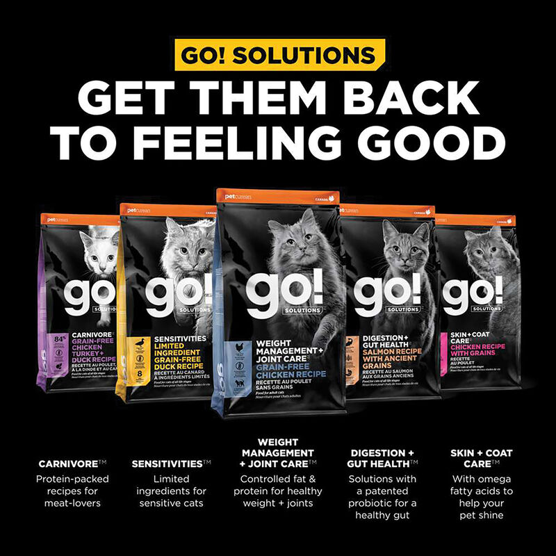 GO! SOLUTIONS, Feline Adult - Weight Management & Joint Care - GF Chicken - Dry Cat Food image number null