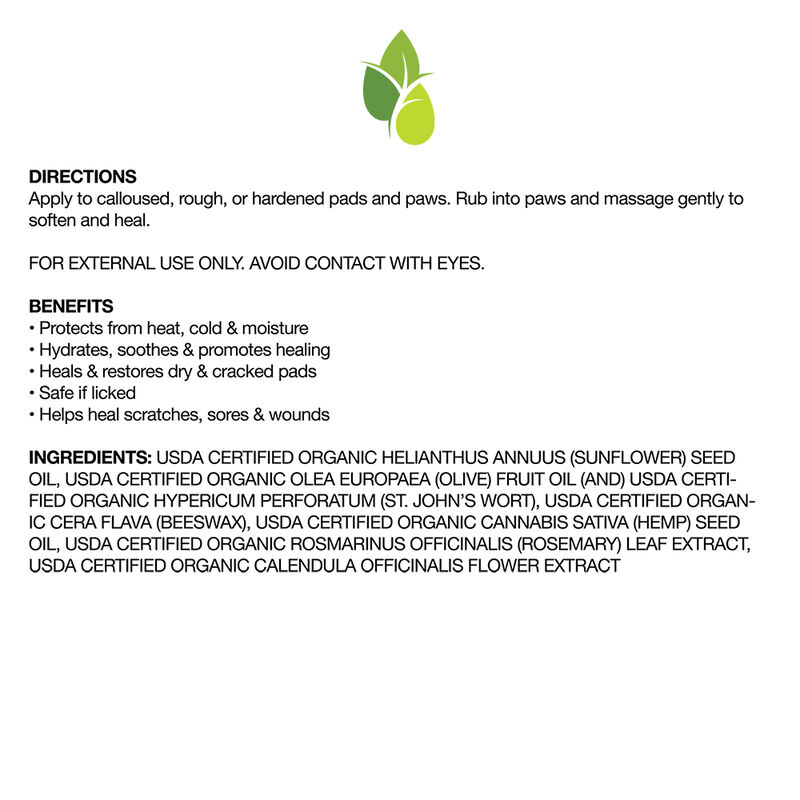 Pure and Natural Pet, Certified Organic Paw Rescue - 3 oz image number null
