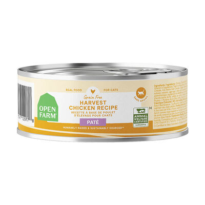 Open Farm, Feline Adult - Grain Free Harvest Chicken  - 79 g - Wet Cat Food Open Farm, Feline Adult - Grain Free Harvest Chicken  - 79 g - Wet Cat Food
