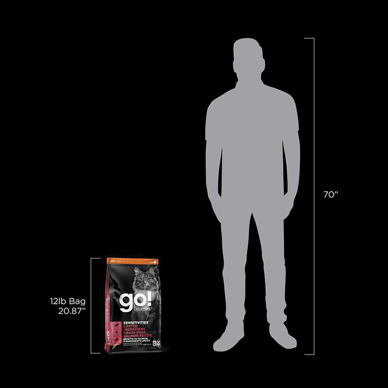 GO! SOLUTIONS, Feline Adult - Sensitivities Limited Ingredient Grain Free - Salmon - Dry Cat Food image number null