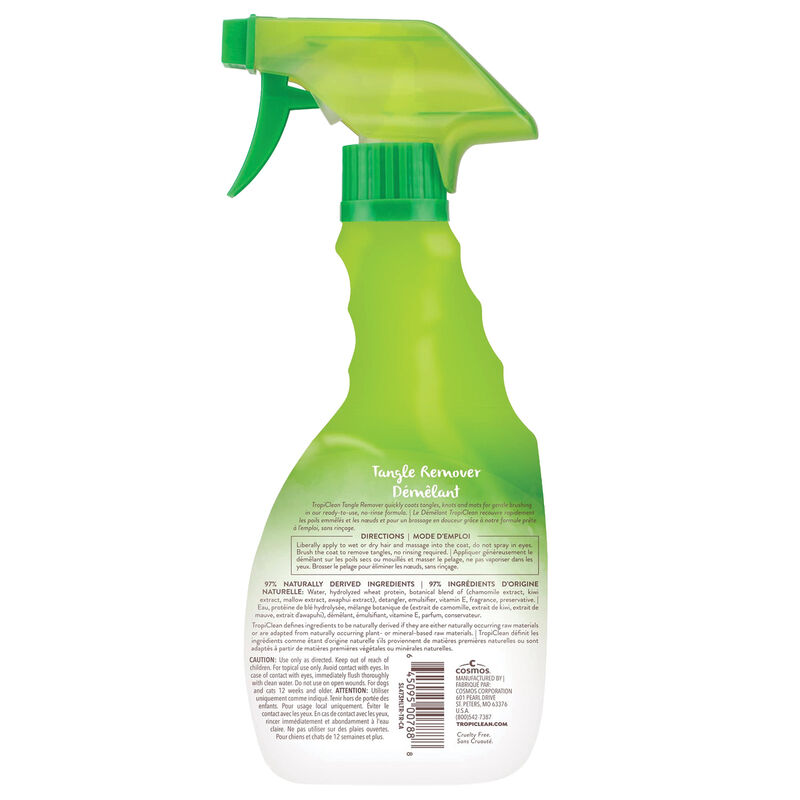 Tropiclean, Sweet Pea Tangle Remover Spray for Pets - 16 oz image number null