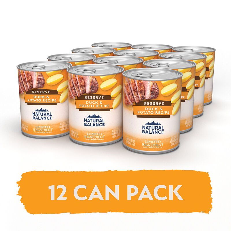 Natural Balance, Limited Ingredient Canned Dog Formula, Duck & Potato - 369 g - Wet Dog Food image number null
