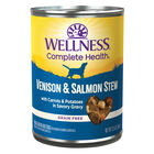 Wellness, Canned Dog Food, Chunks & Gravy, Venison & Salmon Stew with Carrots & Potatoes - 12.5 oz - image number null
