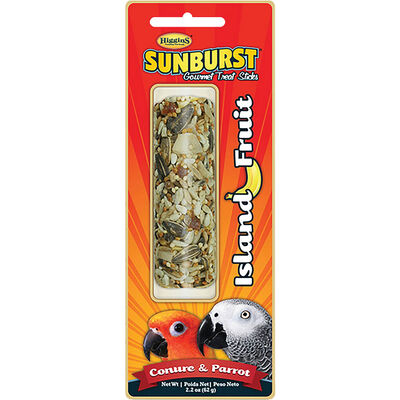 Higgins, Treat Sticks - Island Fruit - Conure & Parrot -85g