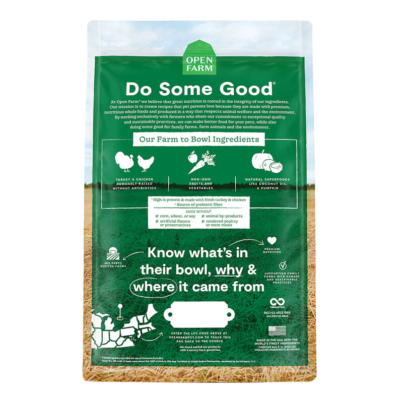 Open Farm, Homestead Turkey & Chicken - 1.81 kg - Dry Dog Food image number null