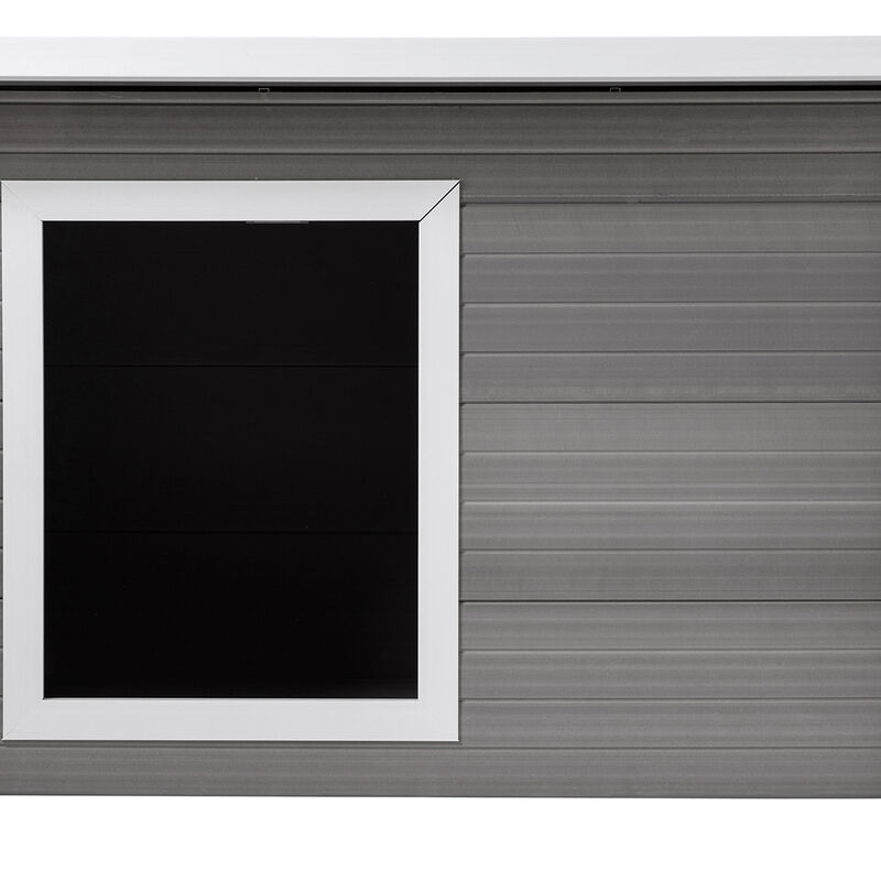 New Age Pet, Rustic Lodge Dog House, XLarge - Gray image number null