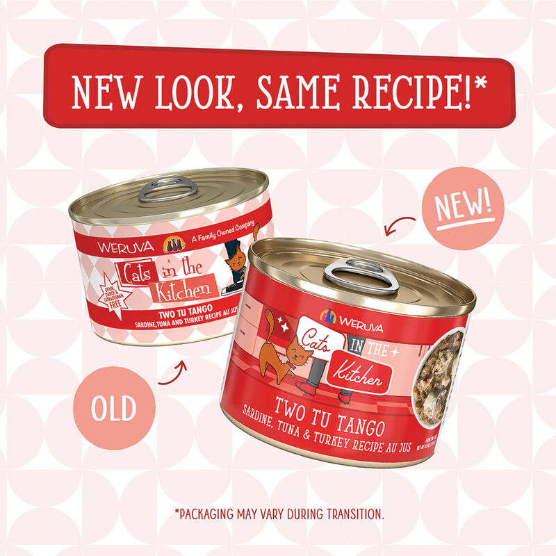 Weruva, Can Feline - Two Tu Tango - Sardine,Tuna&Trky-170g - Minced - Wet Cat Food image number null
