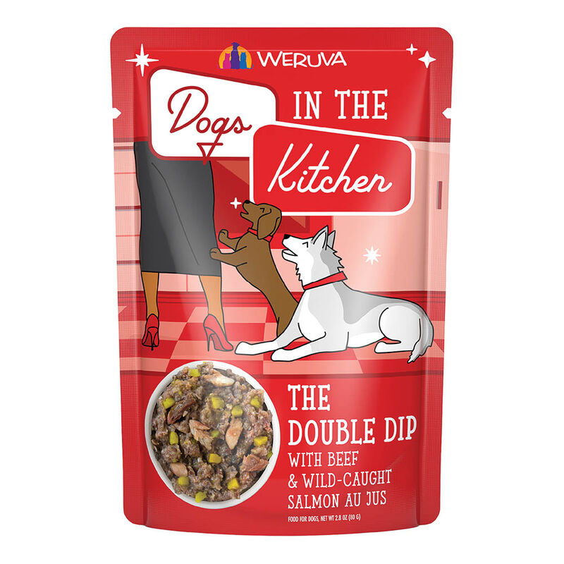 Weruva, Pouch, Adult - Double Dip - 80 g - Minced - Wet Dog Food image number null