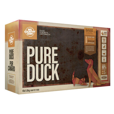 Big Country Raw, Pure Duck - 4 lb - Frozen Dog Food