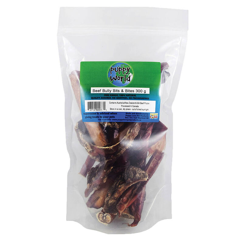 Puppy Love, Puppy World, Beef Bully Bits & Bites - 300 g image number null