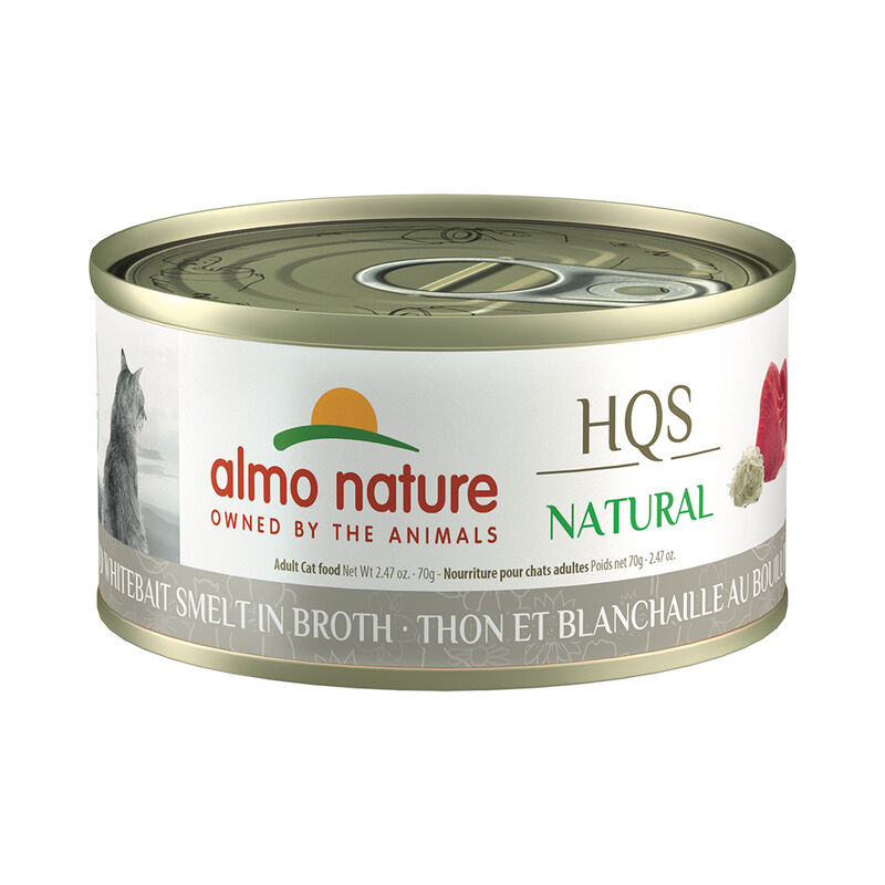Almo Nature, Can Feline Adult - Tuna & Whitebait in Broth - 2.5 oz - Wet Cat Food image number null