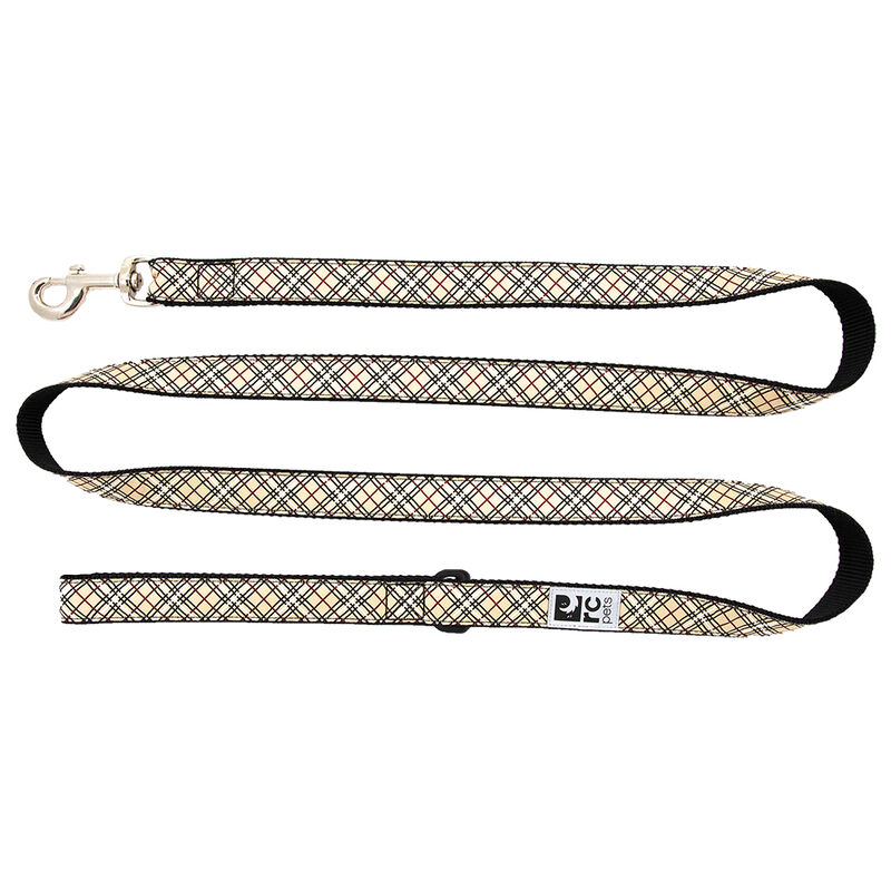 RC Pets, Leash - Tan Tartan - 3/4" Width - 6' - Dog Leash image number null