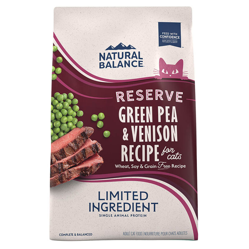 Natural Balance, Limited Ingredient Reserve Grain Free Green Pea & Venison - Dry Cat Food image number null