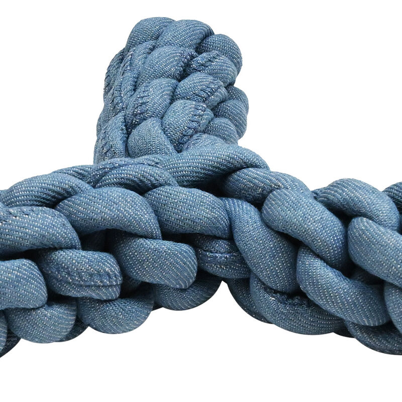 Bozzy, Tripod Rope Dog Toy - Denim Blue image number null