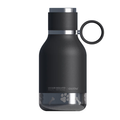 ASOBU, Dog Bowl Bottle - Stainless Steel - Black