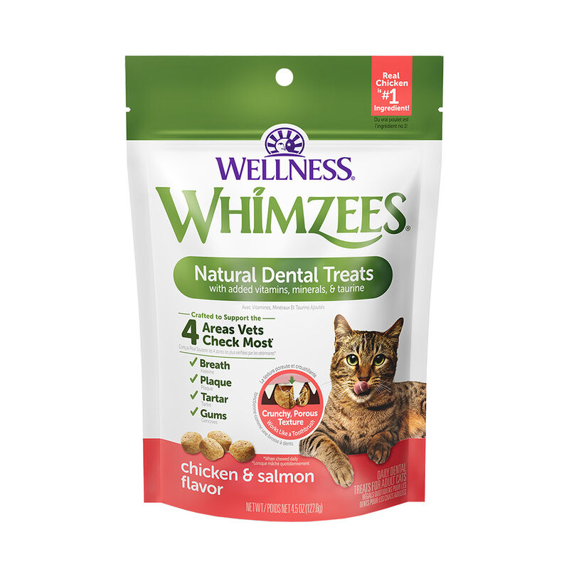 Whimzees, Feline Dental Treats - Chicken & Salmon - 56.69 g image number null