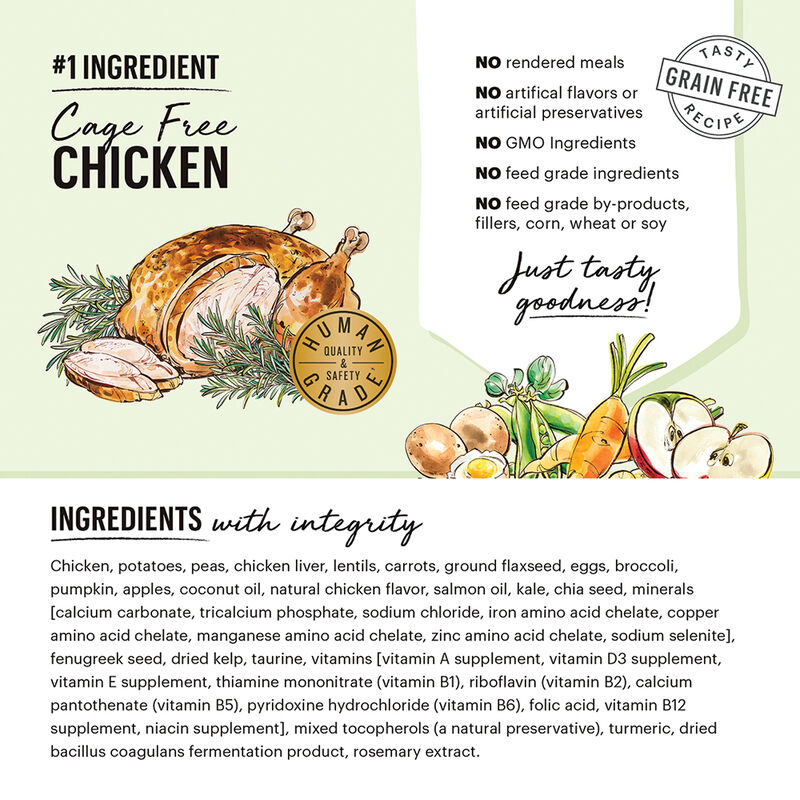The Honest Kitchen, Grain Free Whole Food Clusters - Chicken - Dry Dog Food image number null