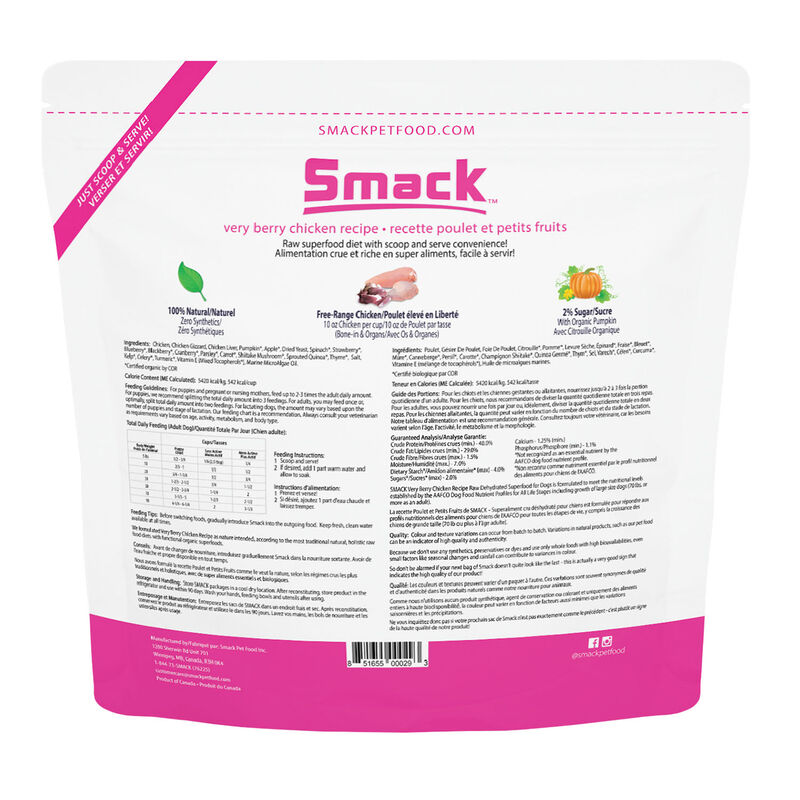 Smack, Very Berry Chicken Recipe - Dog Food image number null