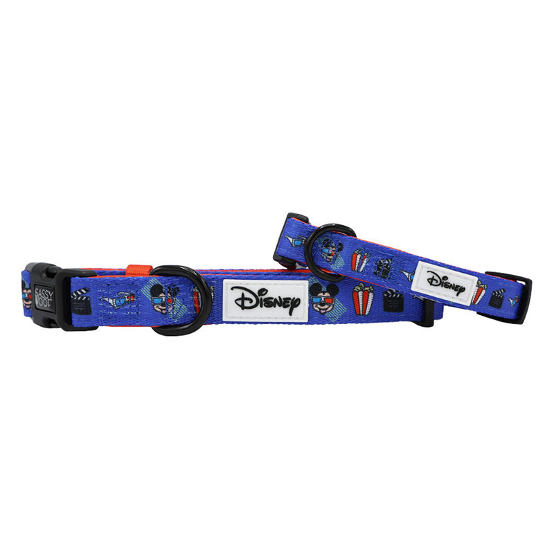 Sassy Woof, Mickey Cinema Collar and Leash Set for Dogs - Small image number null