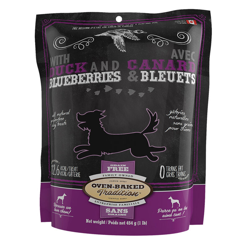Oven Baked, GF Treats Duck & blueberry FV - Dog Treats image number null