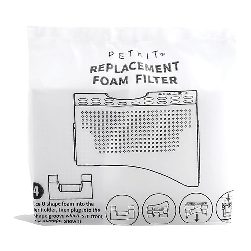 Petkit, Fountain Foam Filters - 4 pk image number null