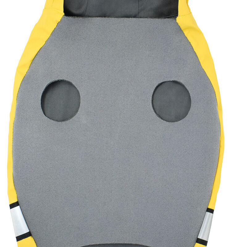 Goo-eez, Reflective Hooded Raincoat - Yellow/Grey image number null