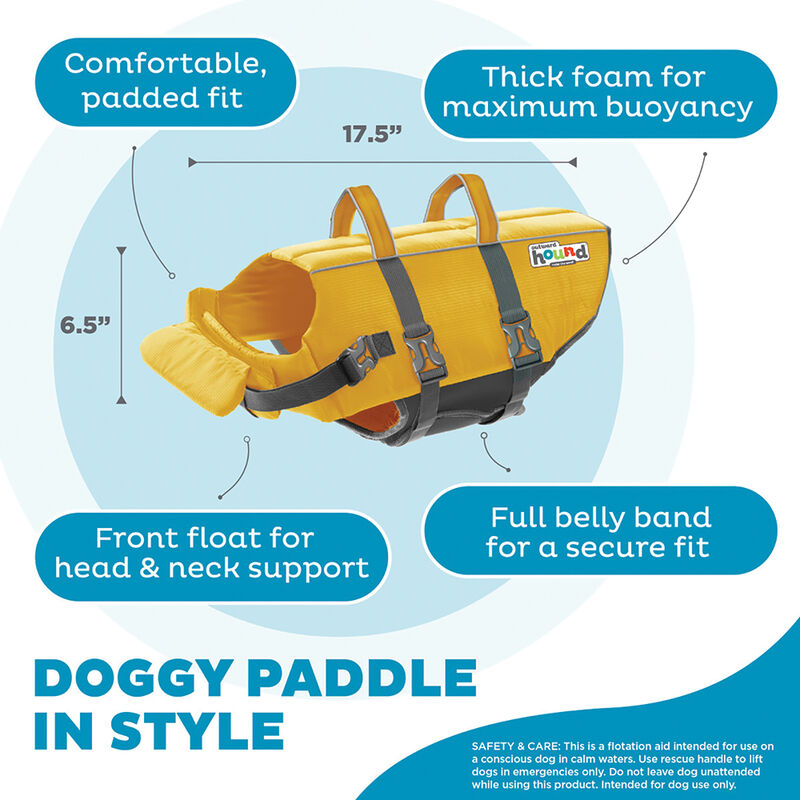 Outward Hound, Granby Splash Life Jacket - Yellow image number null
